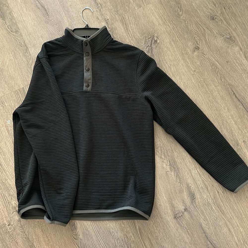 J. Crew medium black authentic fleece jacket.